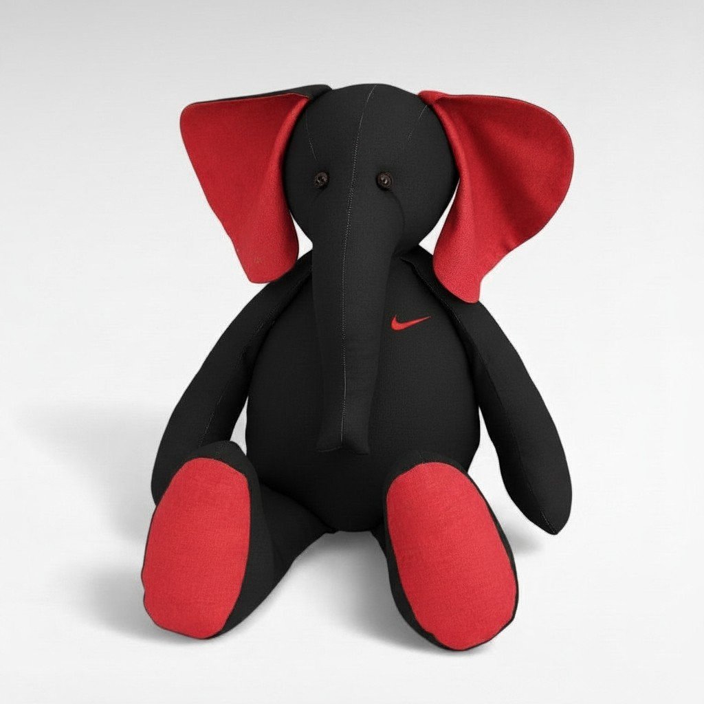 Elefante negro y rojo nike
