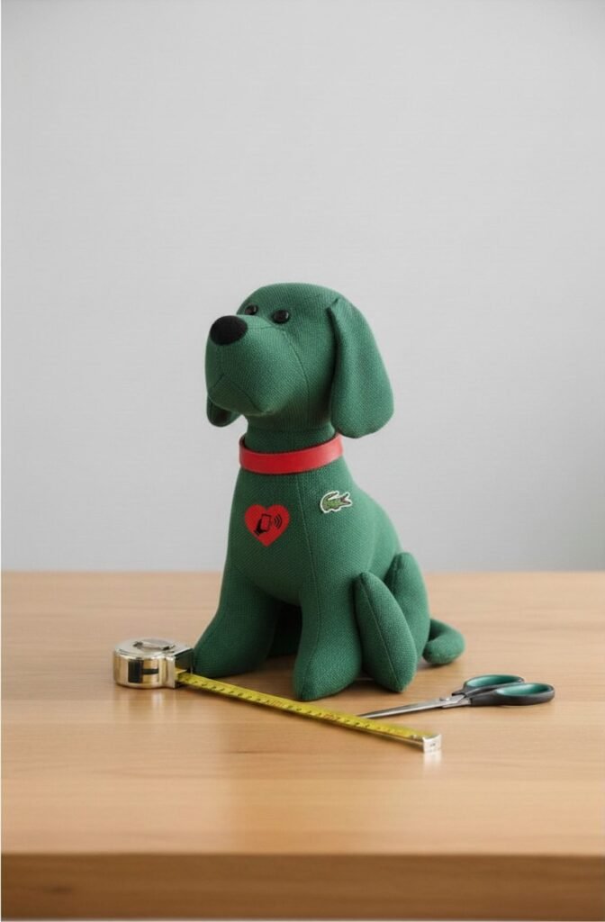 Perro memorial lacoste verde con corazon inteligente