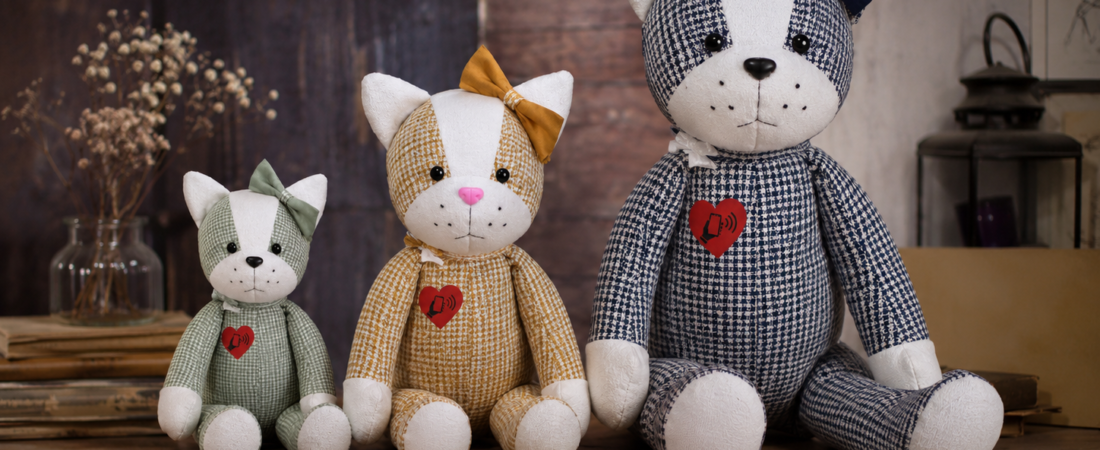 Tres tamaños peluches memoriales