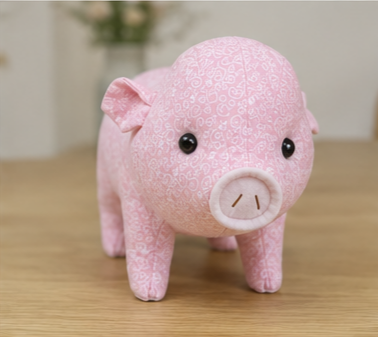 Cerdito memorial personalizado rosa
