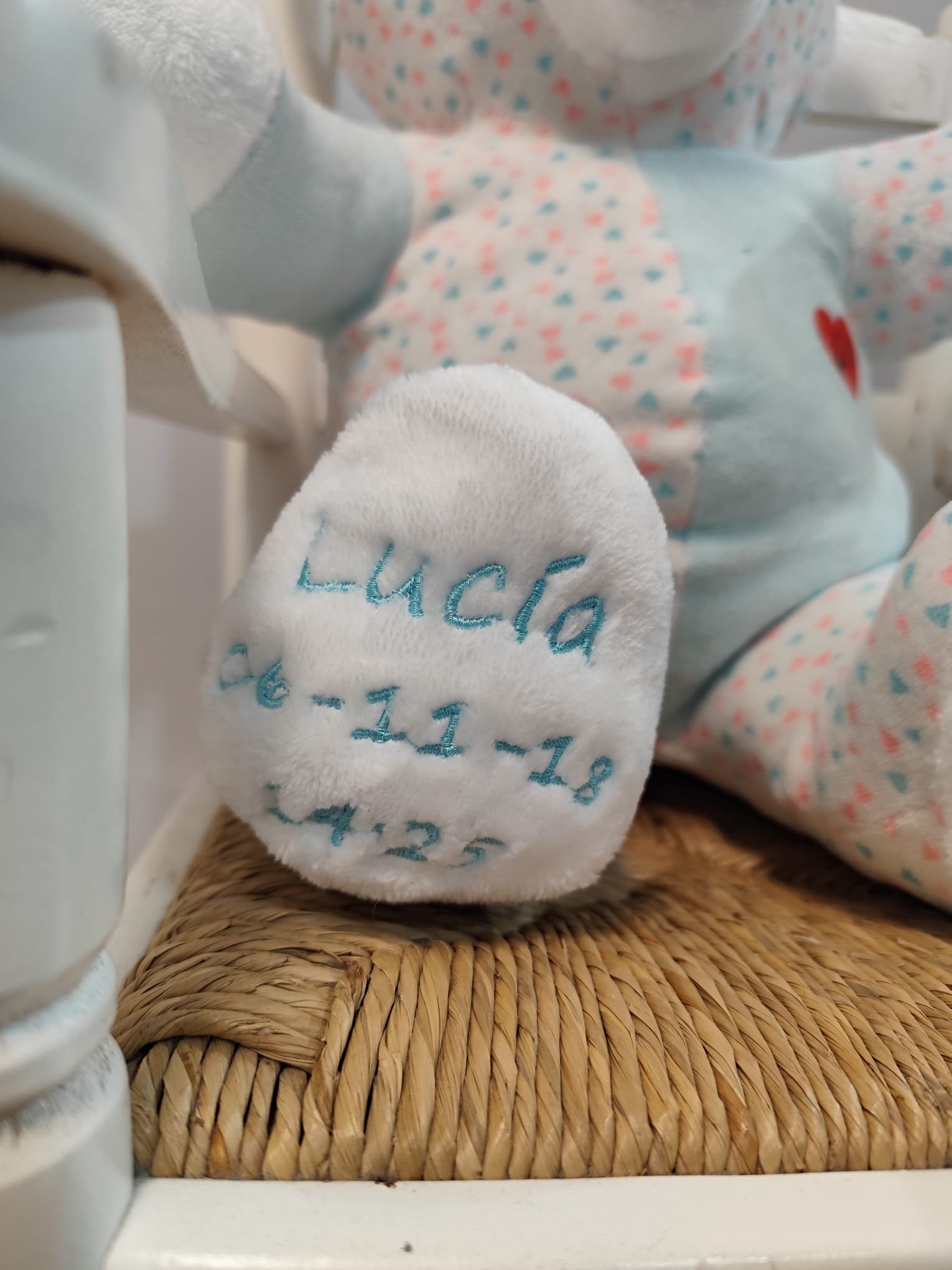 Pie Teddy bordado